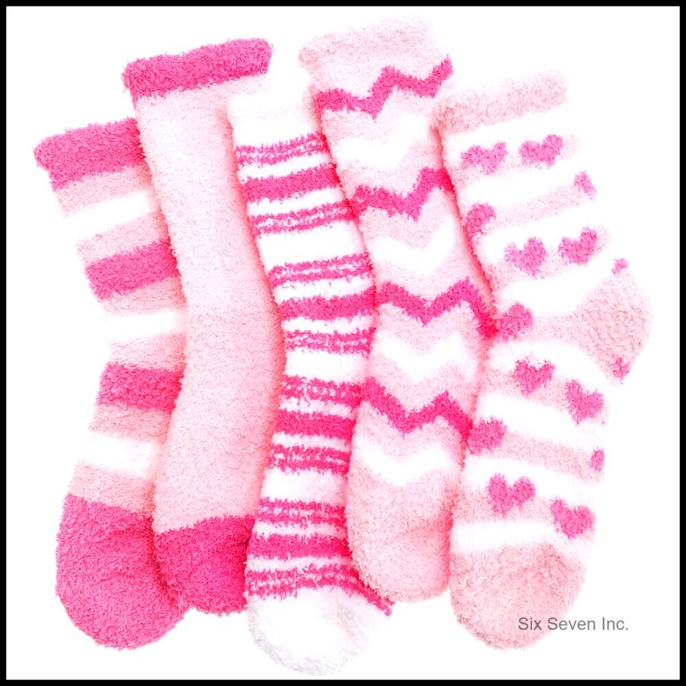 Soft Fleece Slipper Socks Cozy Winter Warm Fluffy Thick Comfy Fuzzy